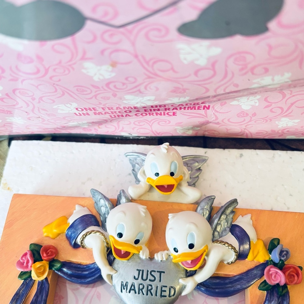 Disney Pink & Purple Mickey and Minnie Wedding Photo Frame - Picture 5 of 8
